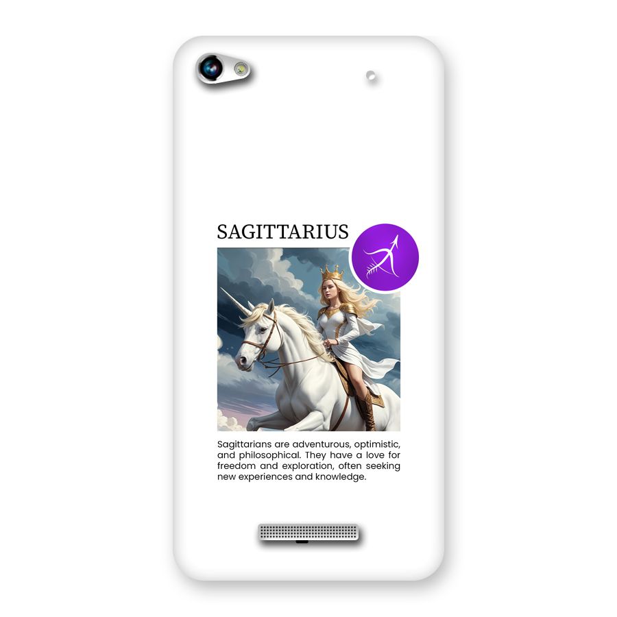 Sparkling Sagittarius Back Case for Canvas Hue 2 A316
