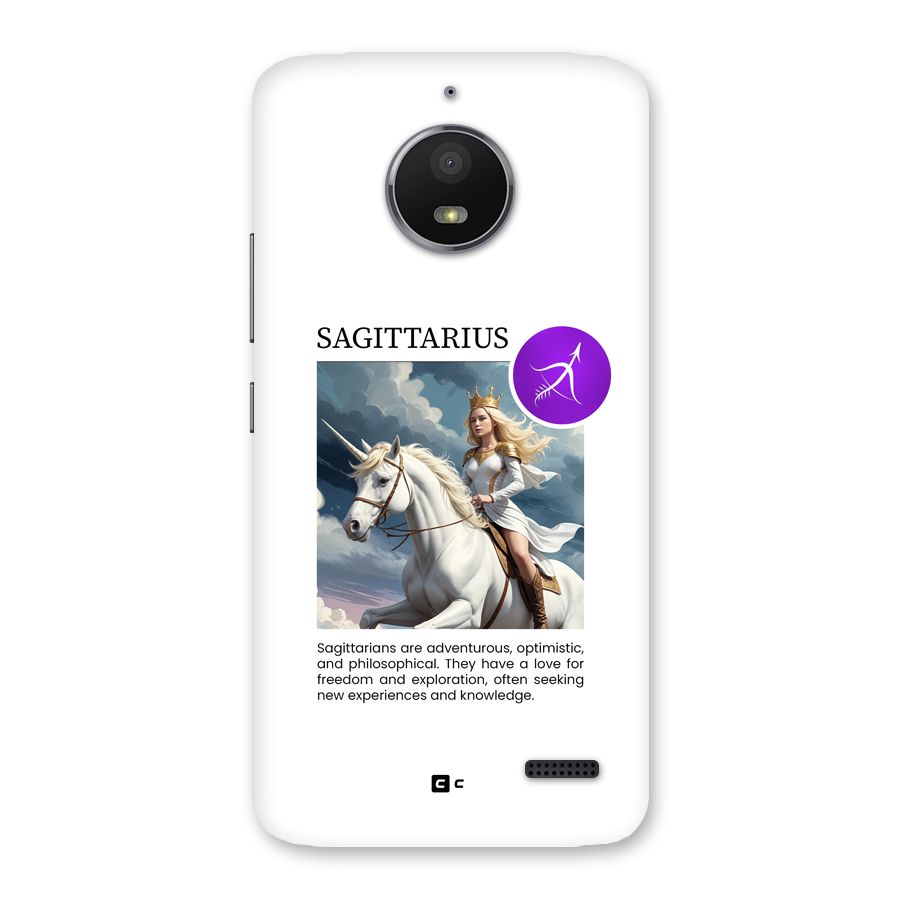 Sparkling Sagittarius Back Case for Moto E4