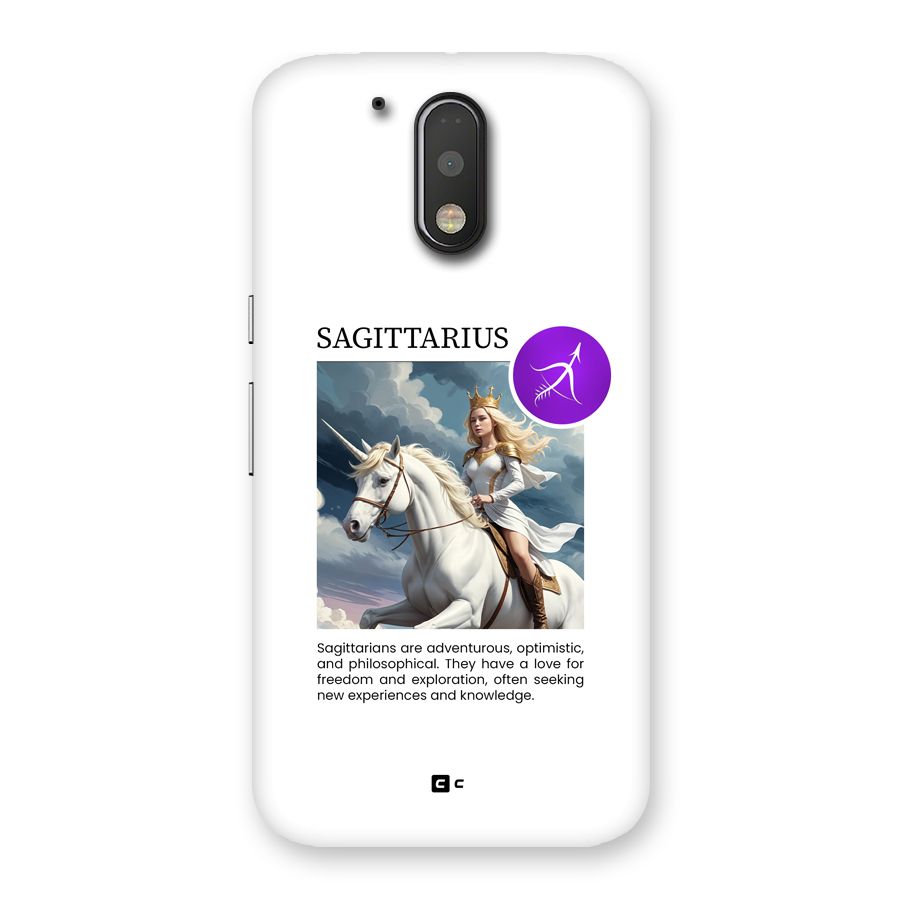 Sparkling Sagittarius Back Case for Moto G4 Plus