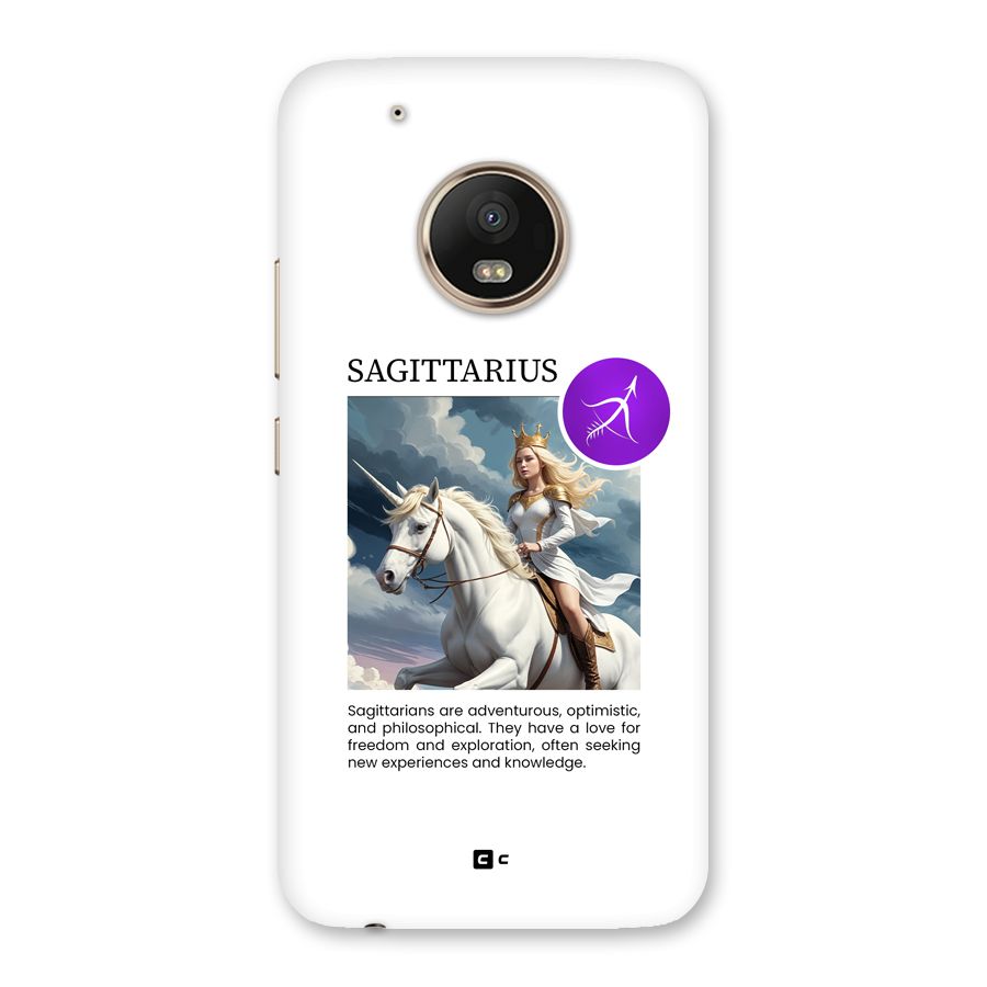Sparkling Sagittarius Back Case for Moto G5 Plus