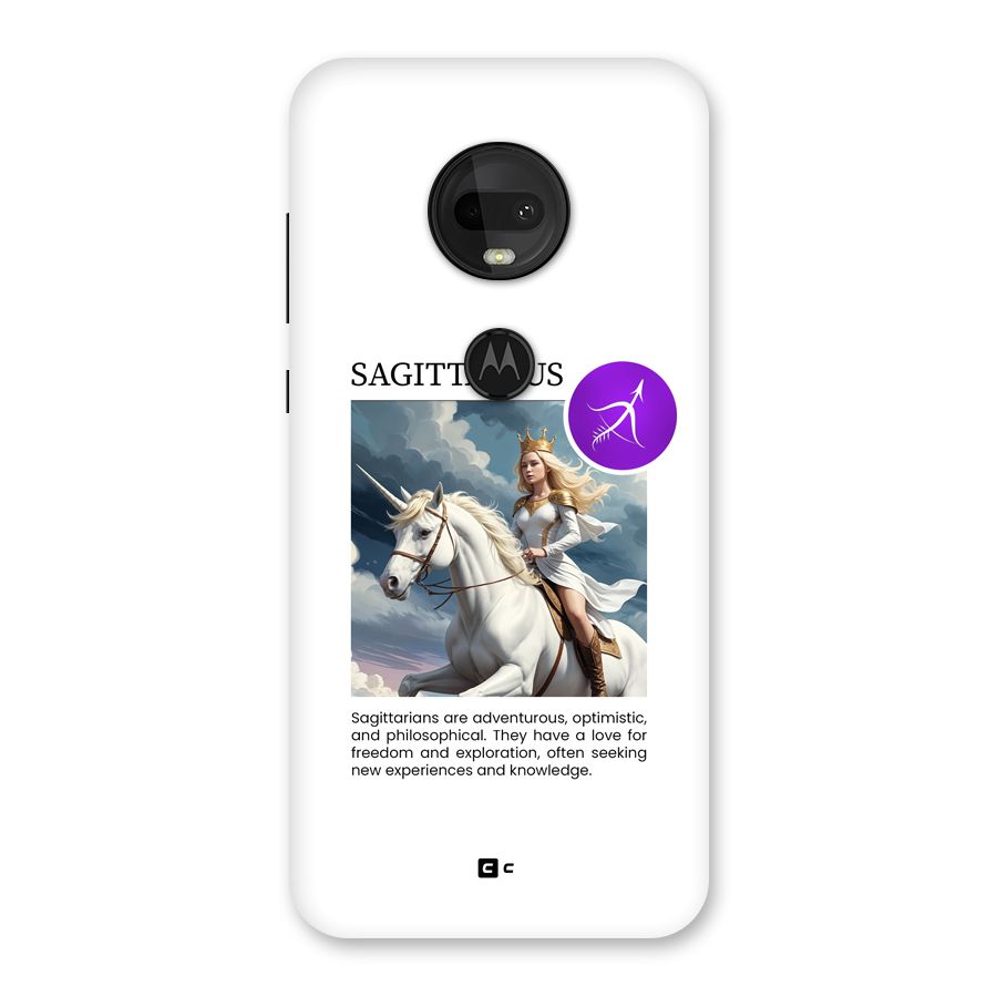 Sparkling Sagittarius Back Case for Moto G7
