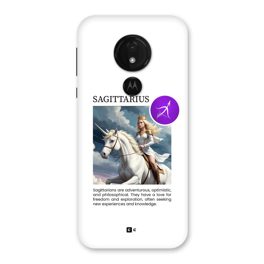 Sparkling Sagittarius Back Case for Moto G7 Power