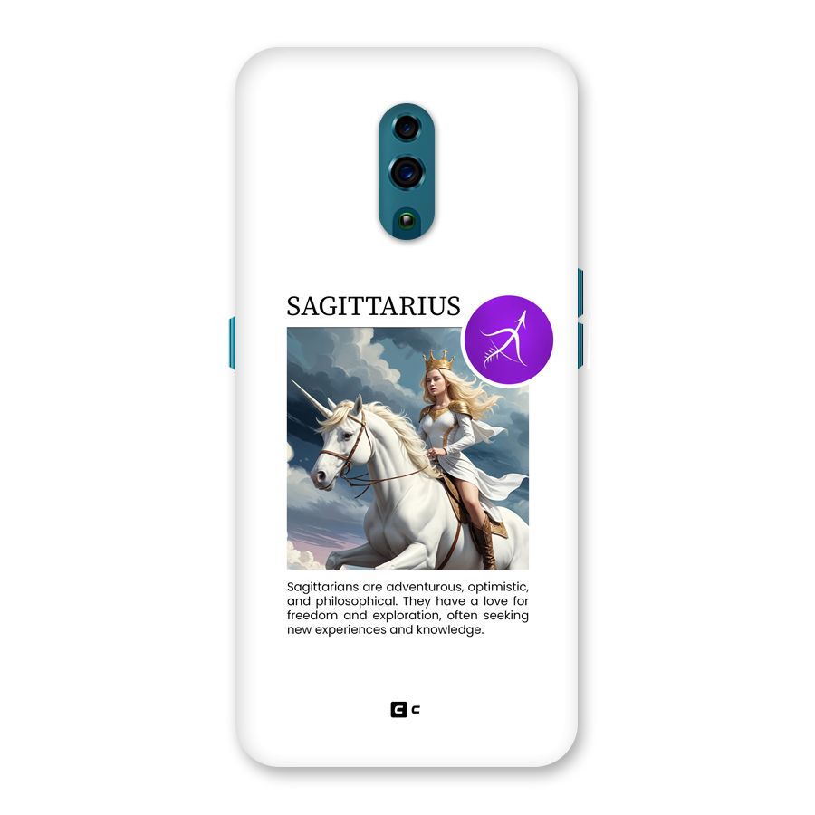 Sparkling Sagittarius Back Case for Oppo Reno