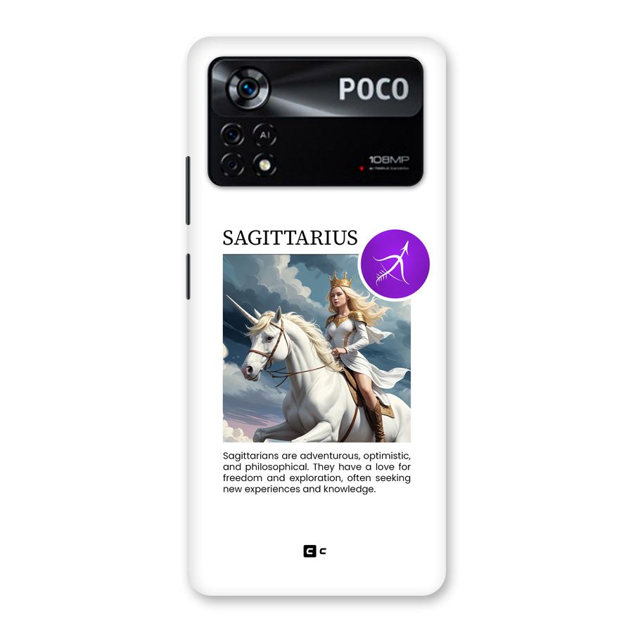 Sparkling Sagittarius Back Case for Poco X4 Pro 5G