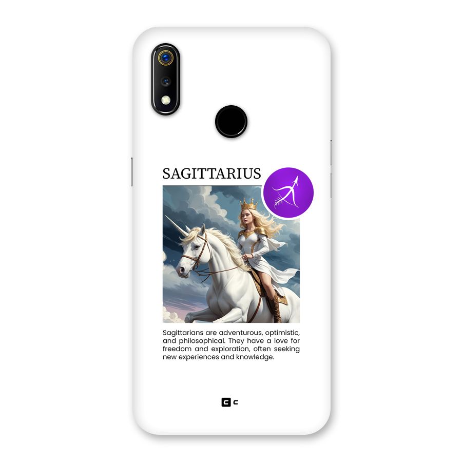 Sparkling Sagittarius Back Case for Realme 3