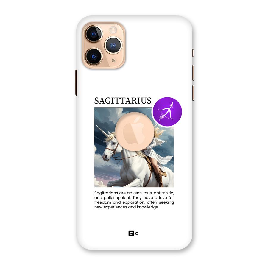 Sparkling Sagittarius Back Case for iPhone 11 Pro Max Logo Cut