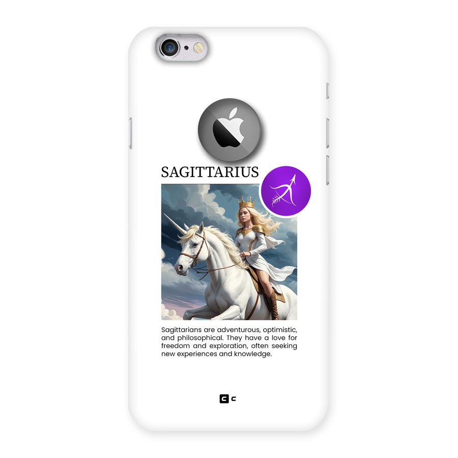 Sparkling Sagittarius Back Case for iPhone 6 Logo Cut
