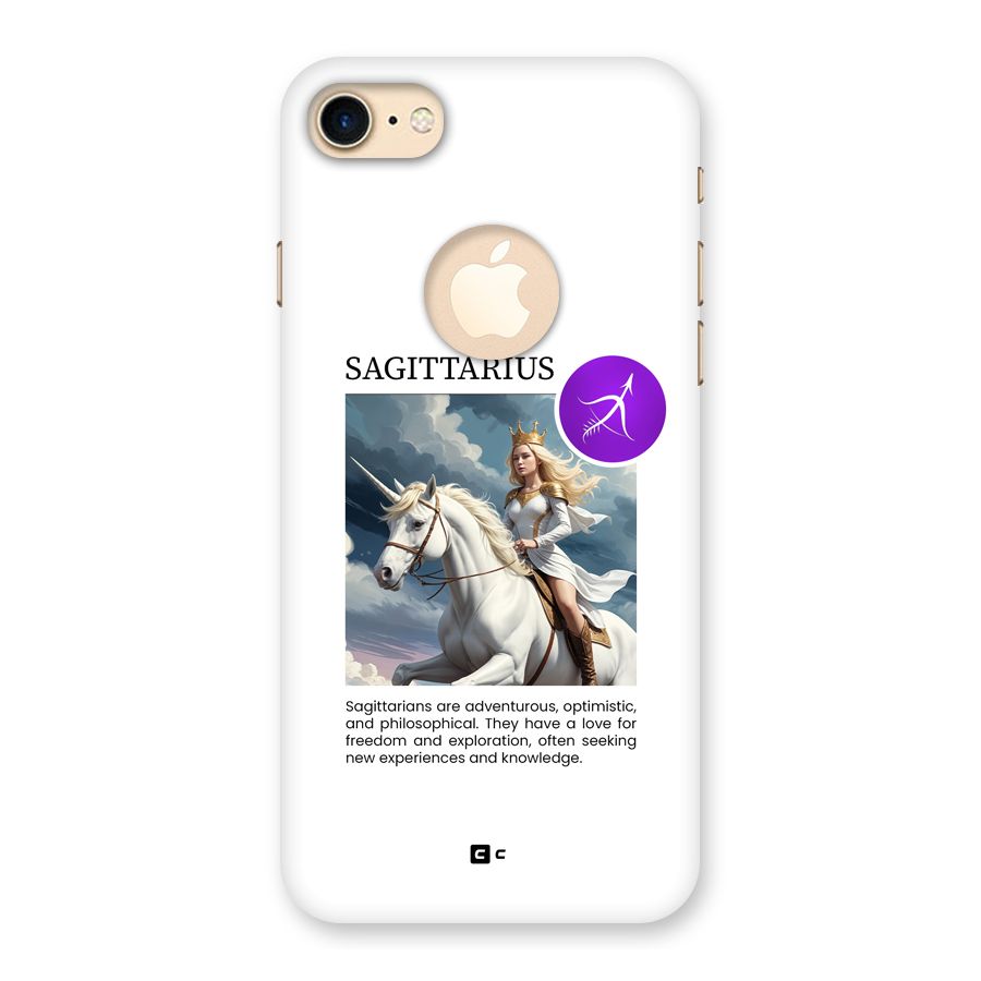 Sparkling Sagittarius Back Case for iPhone 7 Logo Cut
