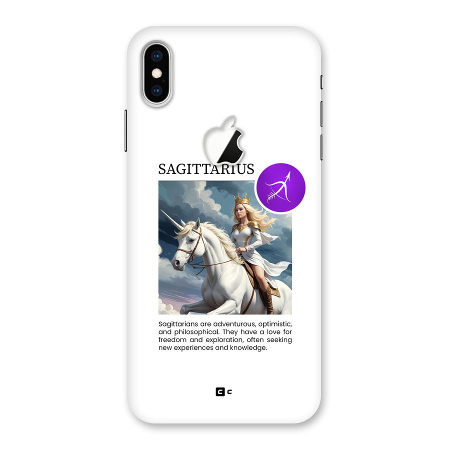 Sparkling Sagittarius Back Case for iPhone XS Max Apple Cut
