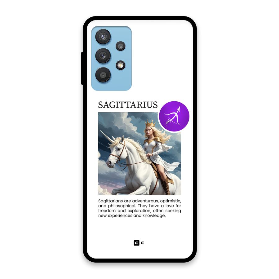 Sparkling Sagittarius Glass Back Case for Galaxy M32 5G