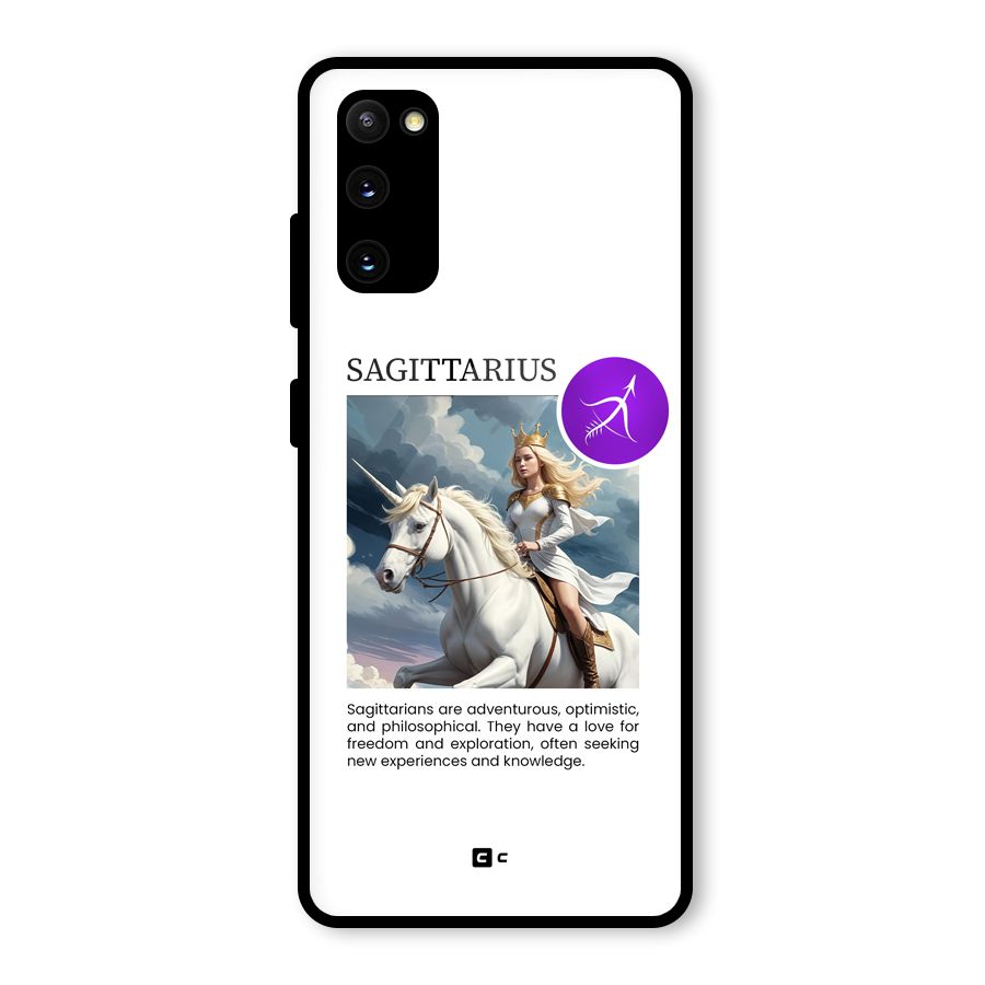Sparkling Sagittarius Glass Back Case for Galaxy S20 FE