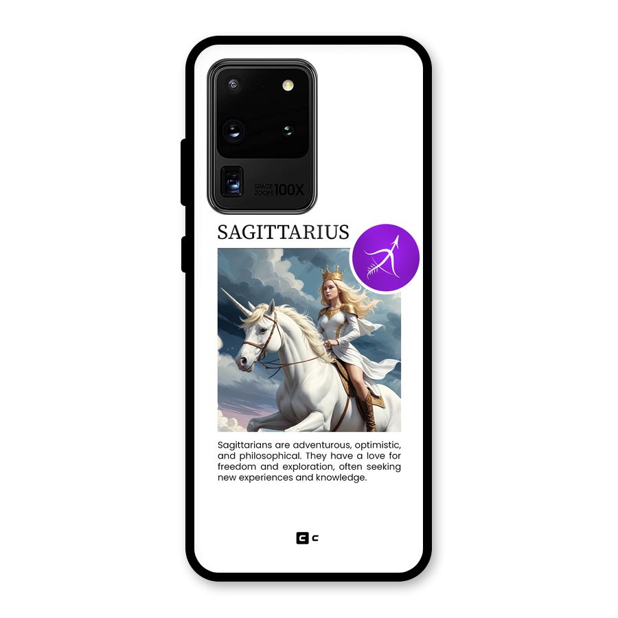 Sparkling Sagittarius Glass Back Case for Galaxy S20 Ultra
