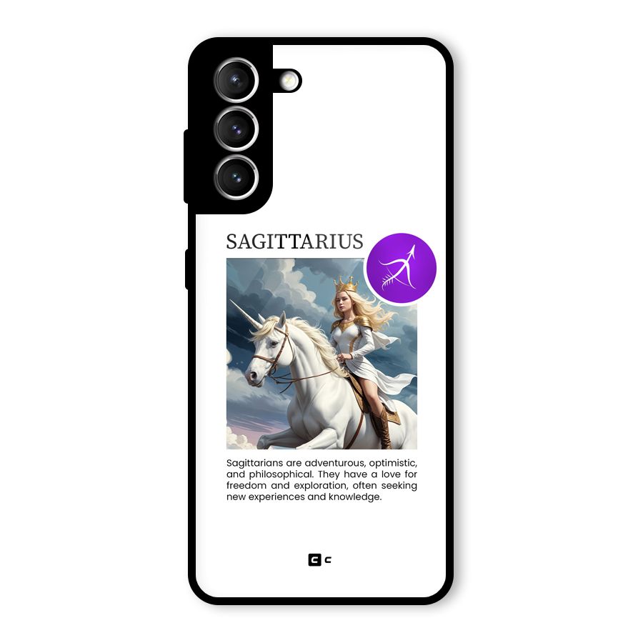 Sparkling Sagittarius Glass Back Case for Galaxy S21 5G
