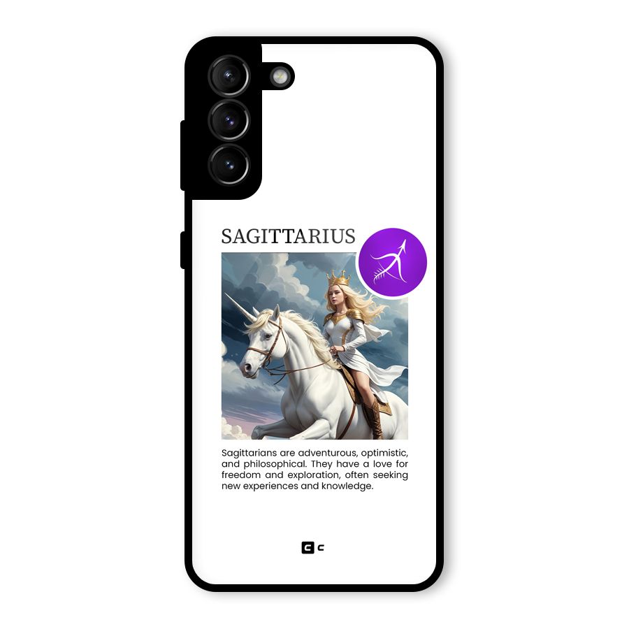 Sparkling Sagittarius Glass Back Case for Galaxy S21 Plus