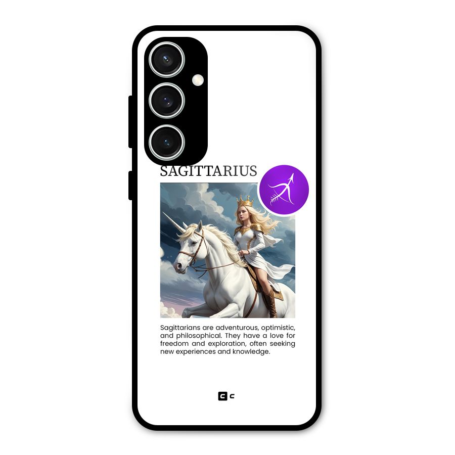 Sparkling Sagittarius Glass Back Case for Galaxy S23 FE