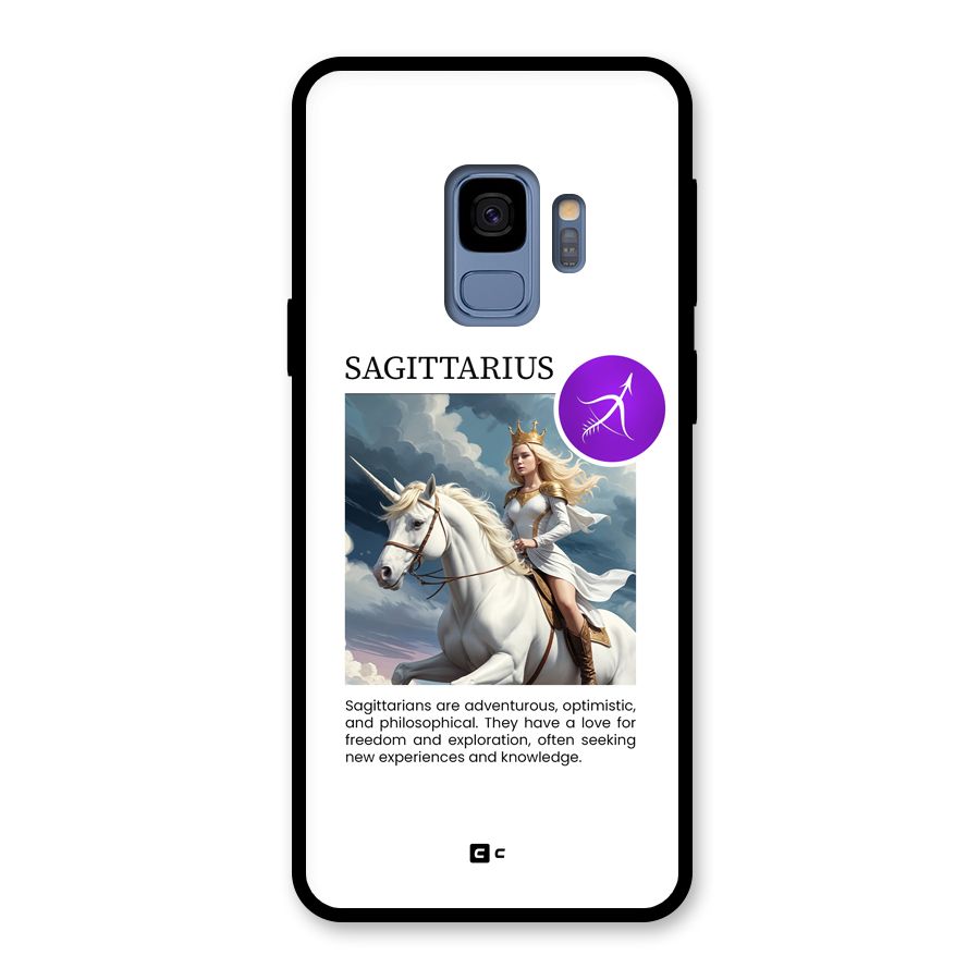 Sparkling Sagittarius Glass Back Case for Galaxy S9