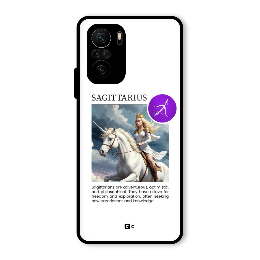 Sparkling Sagittarius Glass Back Case for Mi 11X Pro