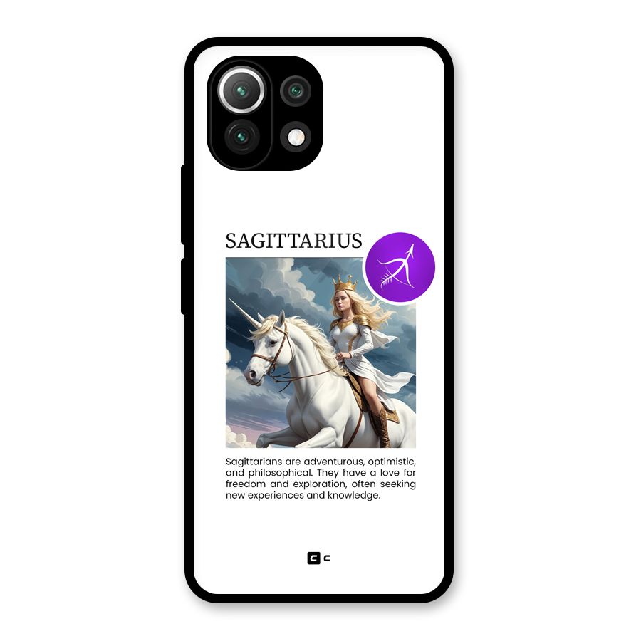 Sparkling Sagittarius Glass Back Case for Mi 11 Lite NE 5G