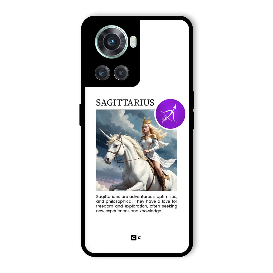 Sparkling Sagittarius Glass Back Case for OnePlus 10R
