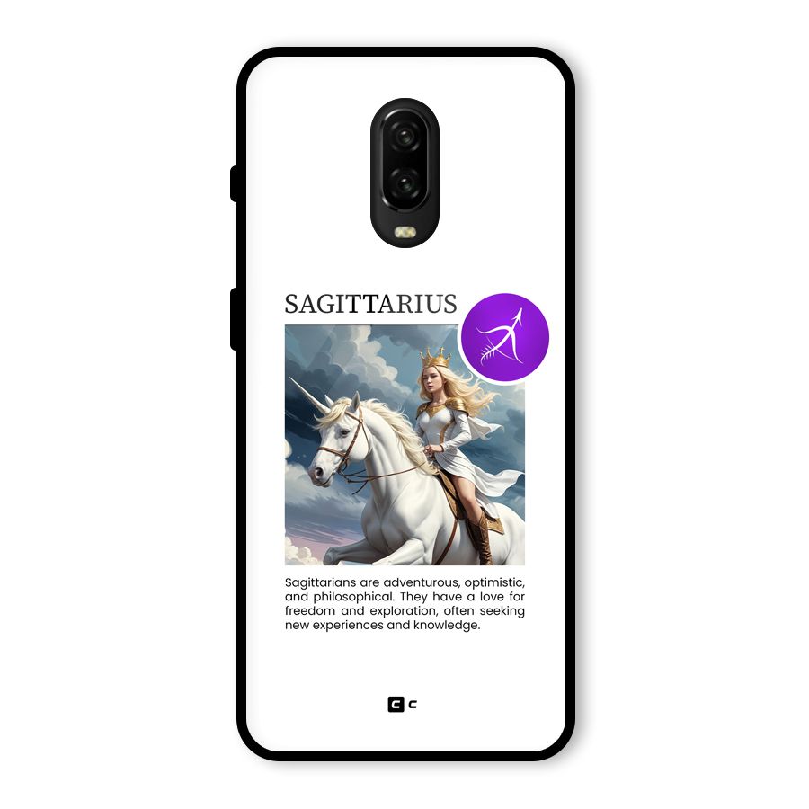Sparkling Sagittarius Glass Back Case for OnePlus 6T
