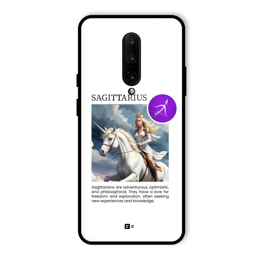 Sparkling Sagittarius Glass Back Case for OnePlus 7 Pro