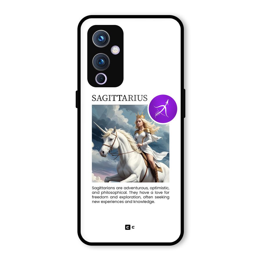 Sparkling Sagittarius Glass Back Case for OnePlus 9