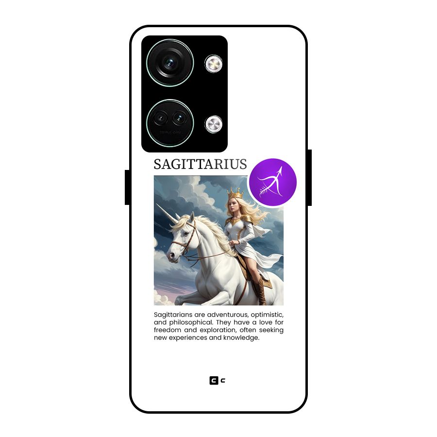 Sparkling Sagittarius Glass Back Case for Oneplus Nord 3