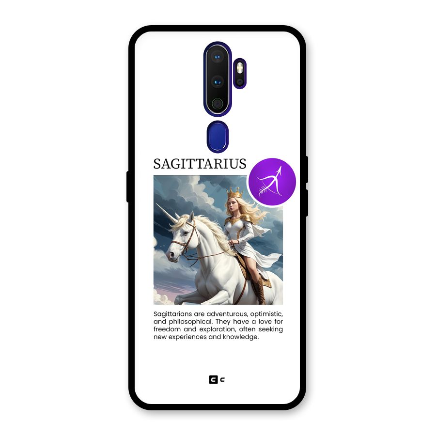Sparkling Sagittarius Glass Back Case for Oppo A9 (2020)
