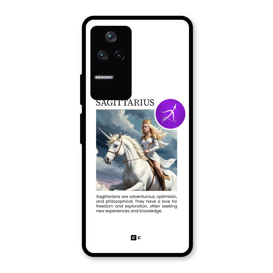 Sparkling Sagittarius Glass Back Case for Poco F4 5G