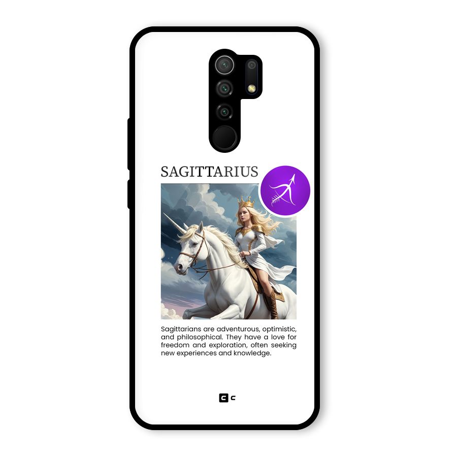 Sparkling Sagittarius Glass Back Case for Poco M2