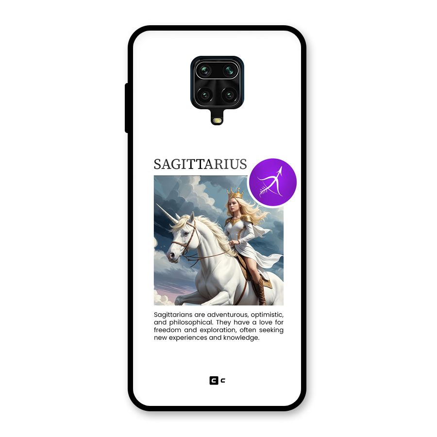 Sparkling Sagittarius Glass Back Case for Poco M2 Pro