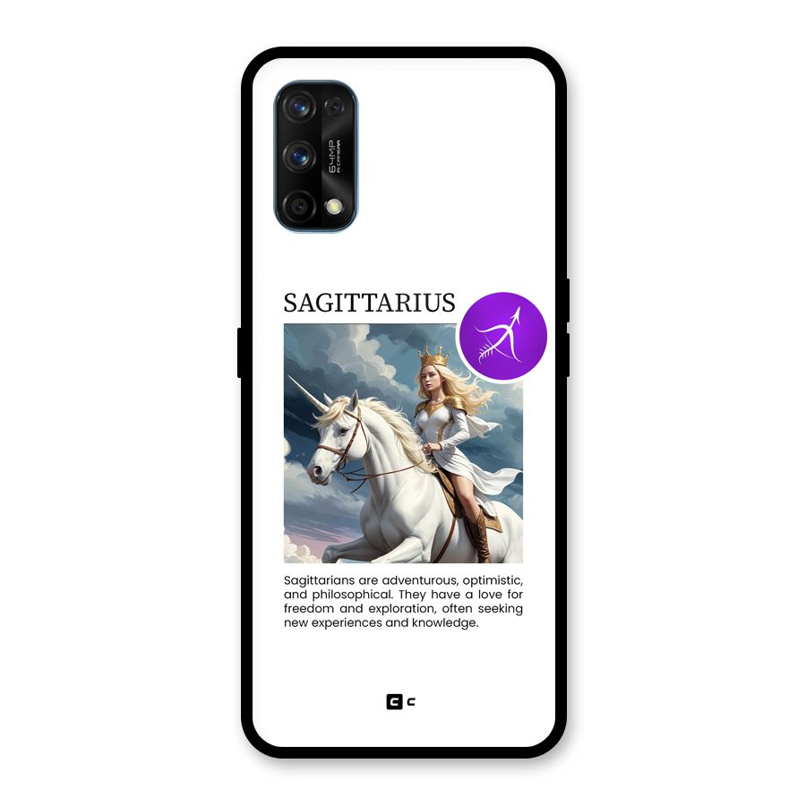 Sparkling Sagittarius Glass Back Case for Realme 7 Pro