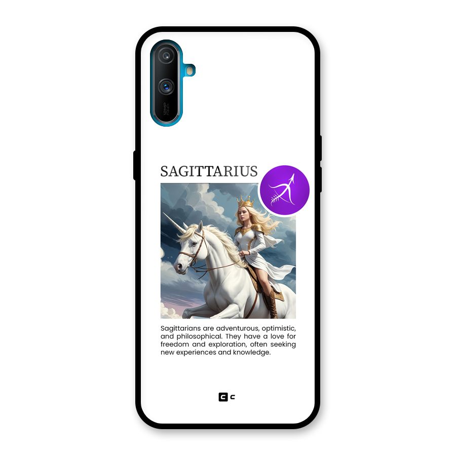 Sparkling Sagittarius Glass Back Case for Realme C3