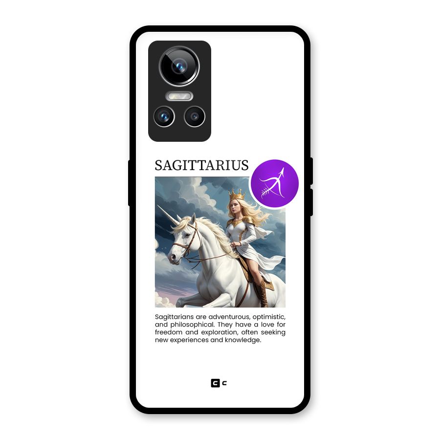 Sparkling Sagittarius Glass Back Case for Realme GT Neo 3