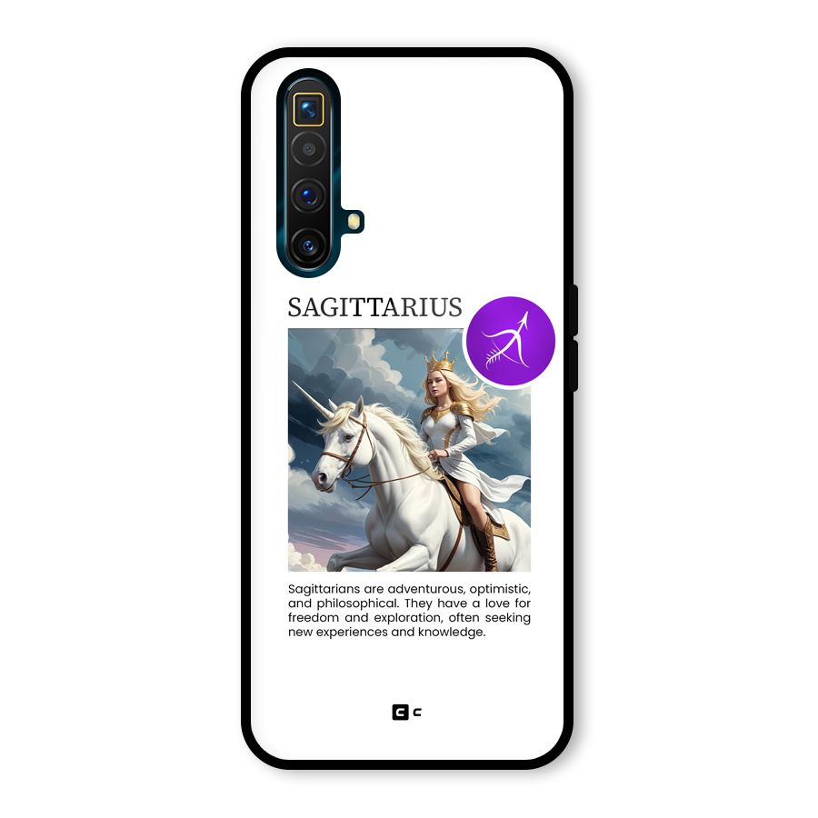 Sparkling Sagittarius Glass Back Case for Realme X3