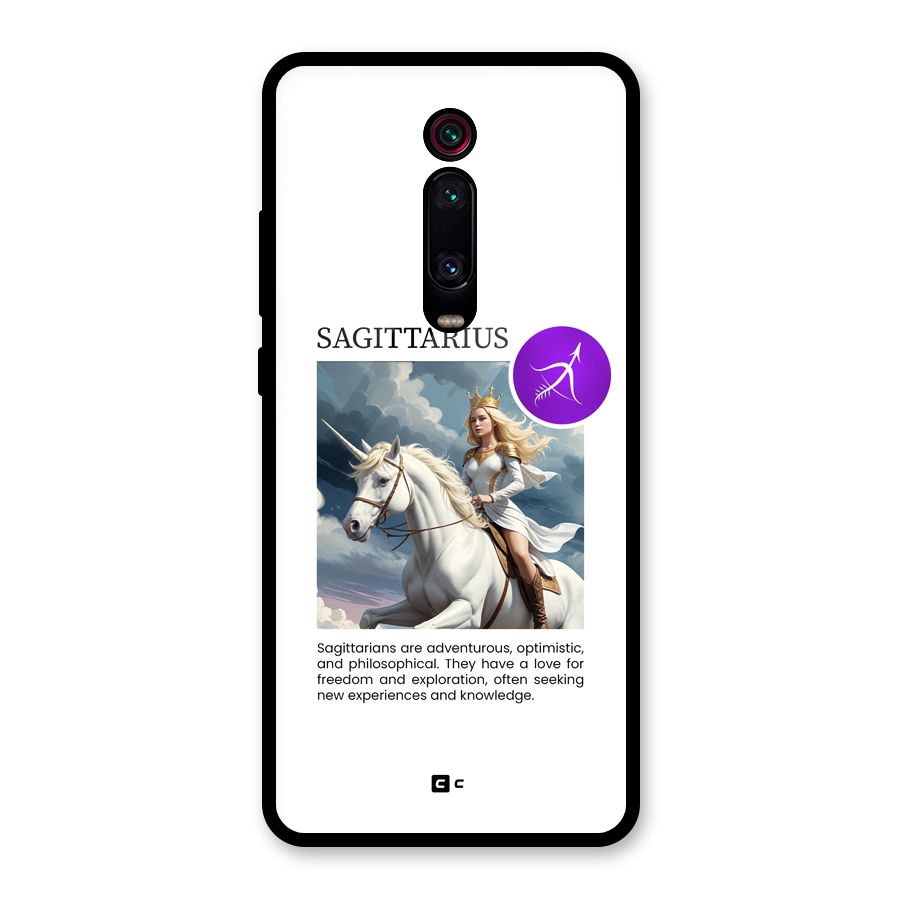 Sparkling Sagittarius Glass Back Case for Redmi K20