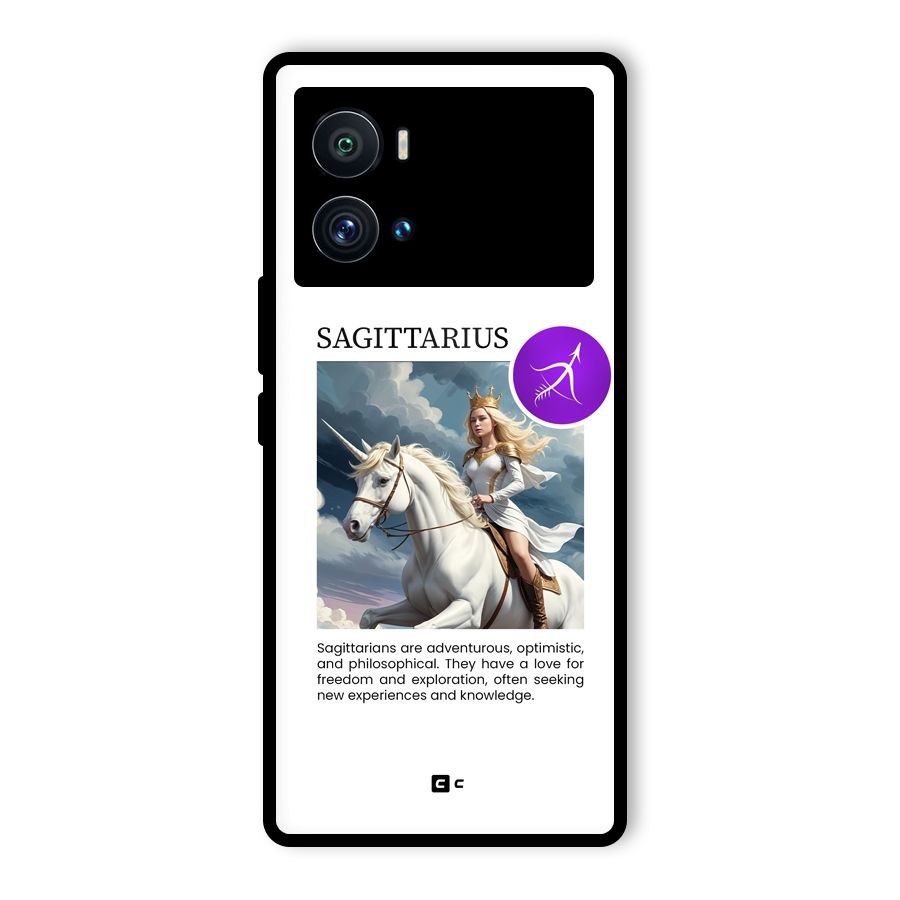 Sparkling Sagittarius Glass Back Case for Vivo iQOO 9 Pro