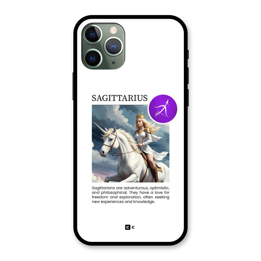 Sparkling Sagittarius Glass Back Case for iPhone 11 Pro