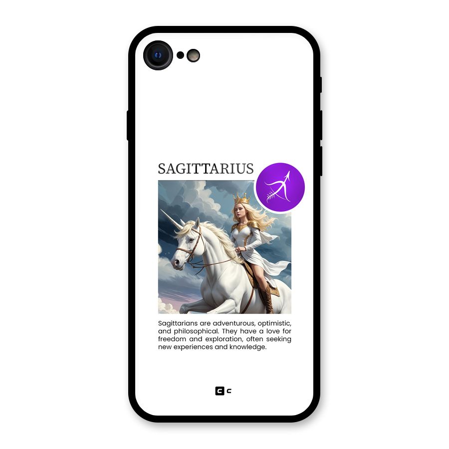 Sparkling Sagittarius Glass Back Case for iPhone 7