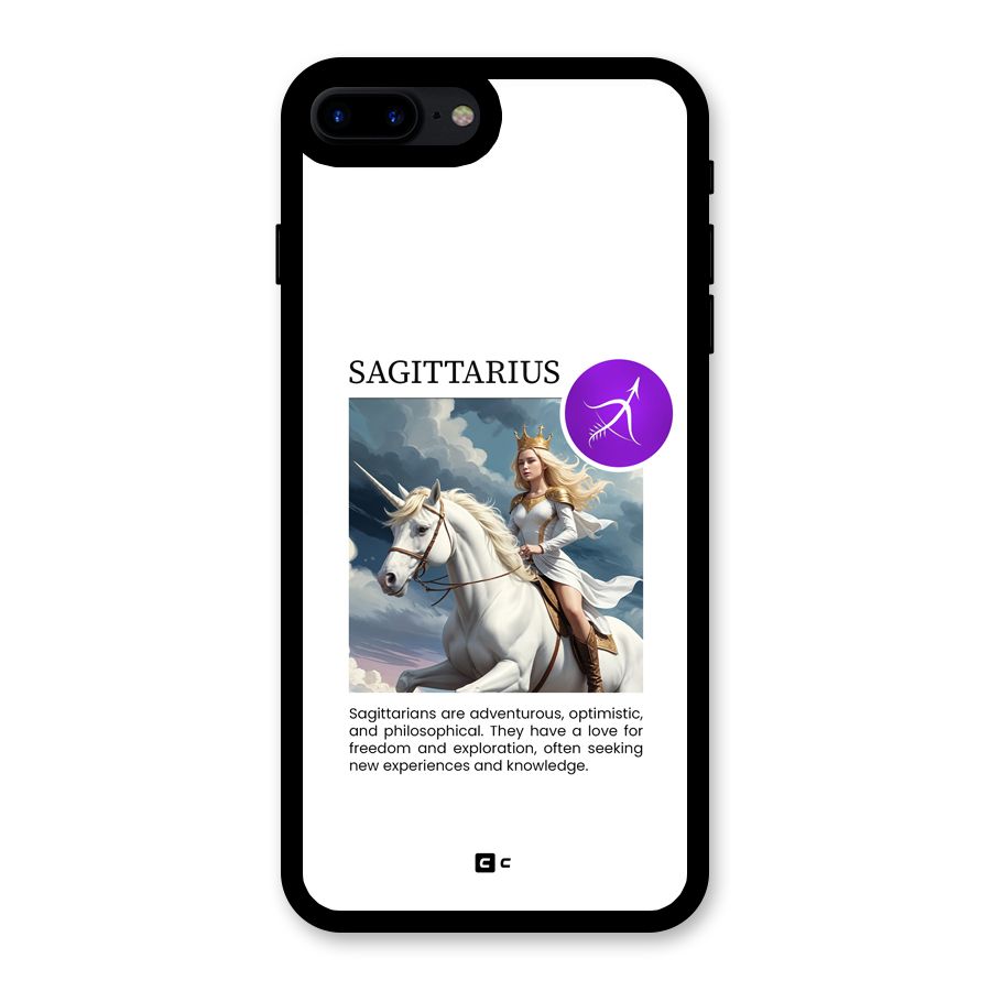 Sparkling Sagittarius Glass Back Case for iPhone 8 Plus
