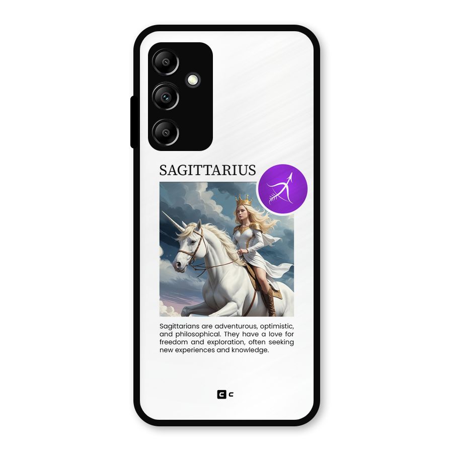 Sparkling Sagittarius Metal Back Case for Galaxy A14 5G