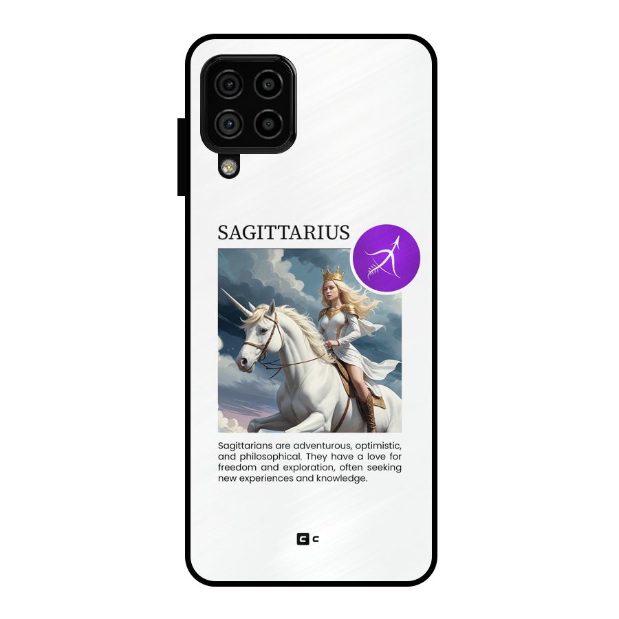 Sparkling Sagittarius Metal Back Case for Galaxy A22 4G