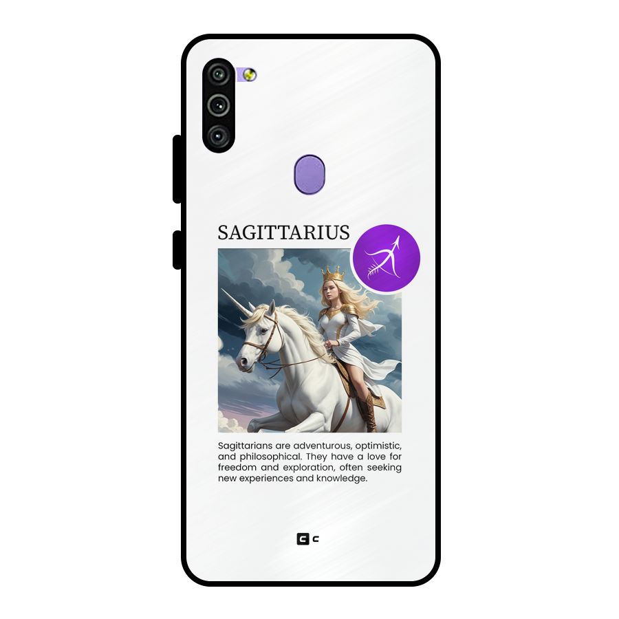 Sparkling Sagittarius Metal Back Case for Galaxy M11