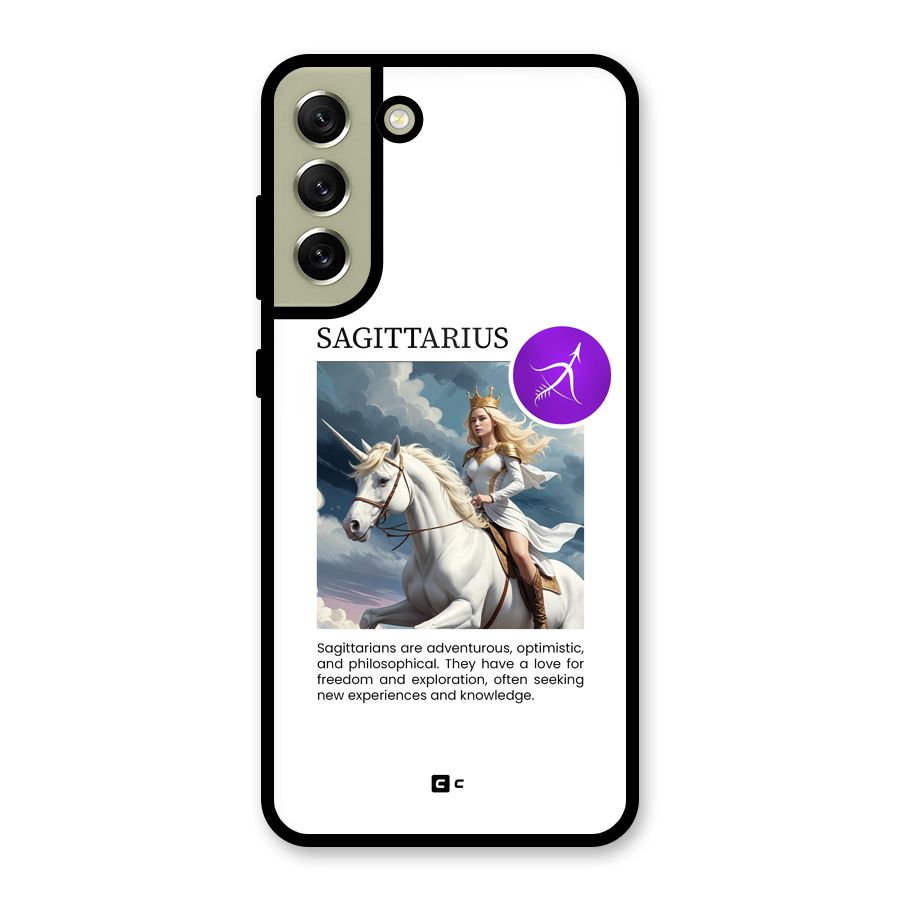Sparkling Sagittarius Metal Back Case for Galaxy S21 FE 5G (2023)