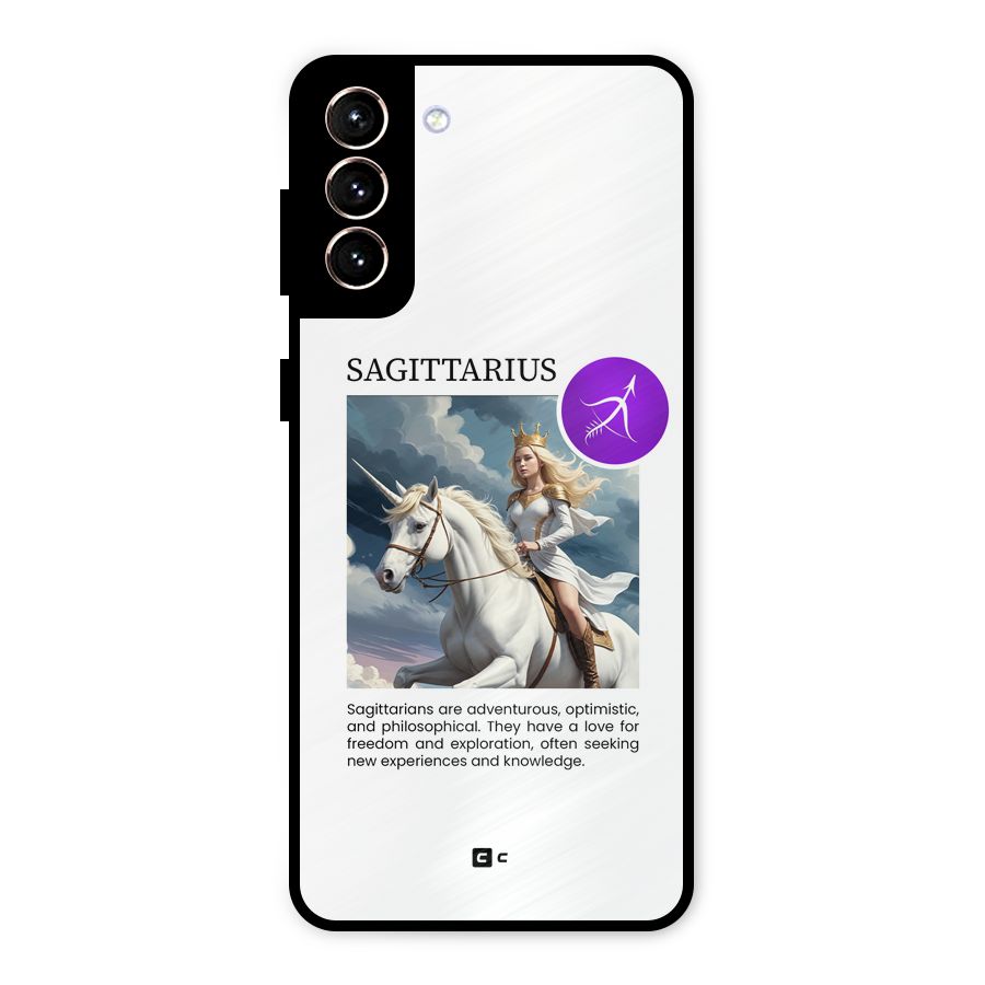 Sparkling Sagittarius Metal Back Case for Galaxy S21 Plus