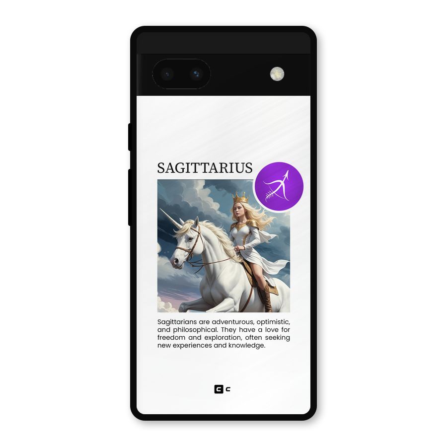 Sparkling Sagittarius Metal Back Case for Google Pixel 6a