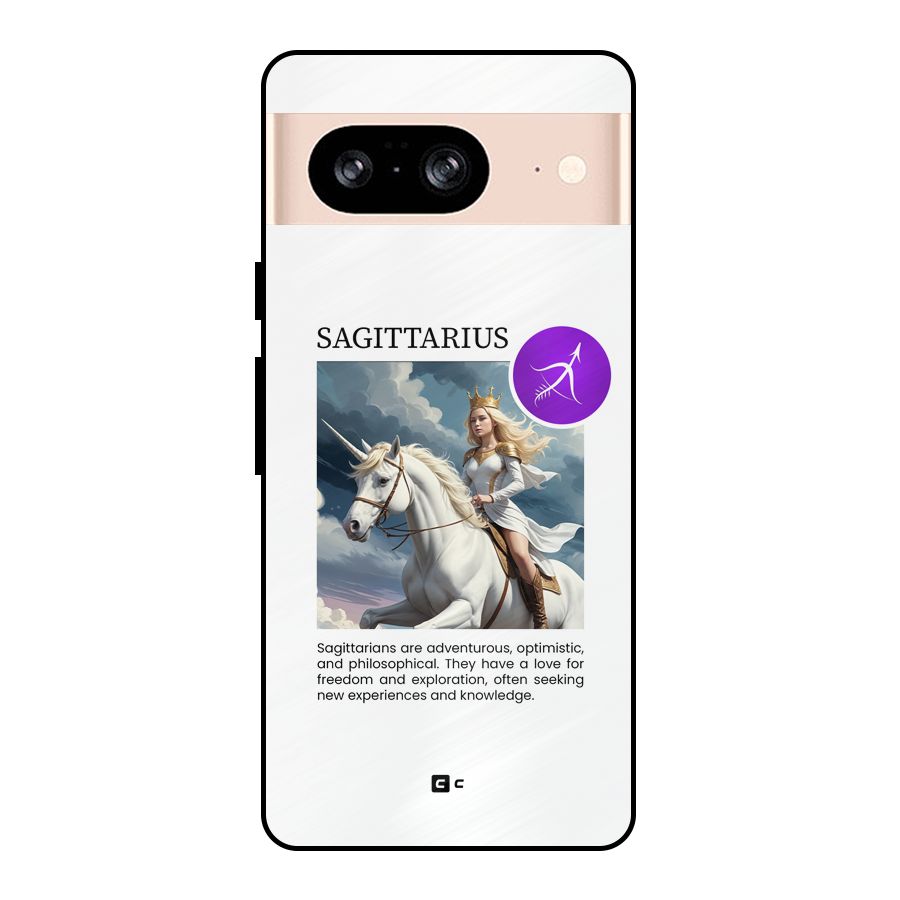 Sparkling Sagittarius Metal Back Case for Google Pixel 8