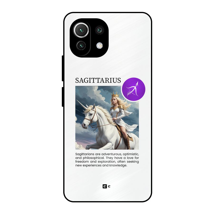 Sparkling Sagittarius Metal Back Case for Mi 11 Lite