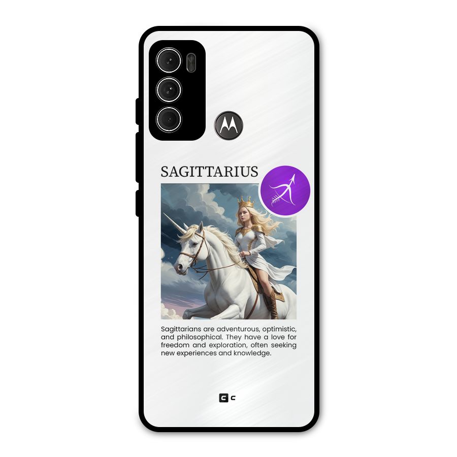 Sparkling Sagittarius Metal Back Case for Moto G60