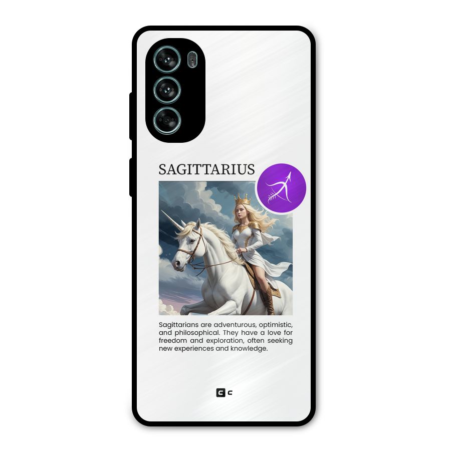 Sparkling Sagittarius Metal Back Case for Moto G62
